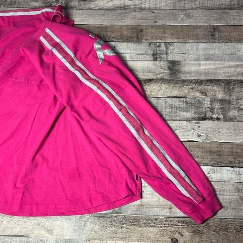 Disney Spirit Jersey Adult 2XL Pink Silver Glitter Disneyland Resort Spellout - Picture 4 of 11